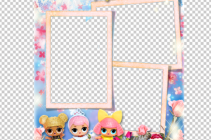 Birthday Collage Frame PNG
