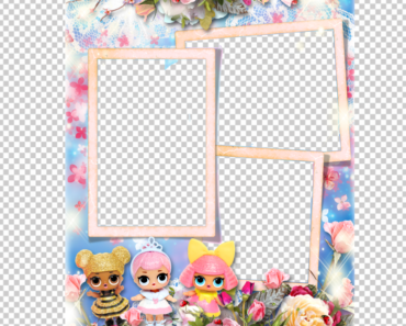 Birthday Collage Frame PNG
