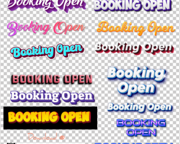 Booking Open PNG Transparent