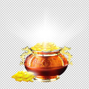 Akshaya-Tritiya-pot-with-gold-coin