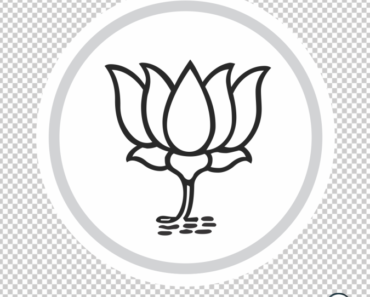 BJP Logo Black and White PNG Vector