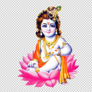 Bal_Krishna_png_image_with-lotus