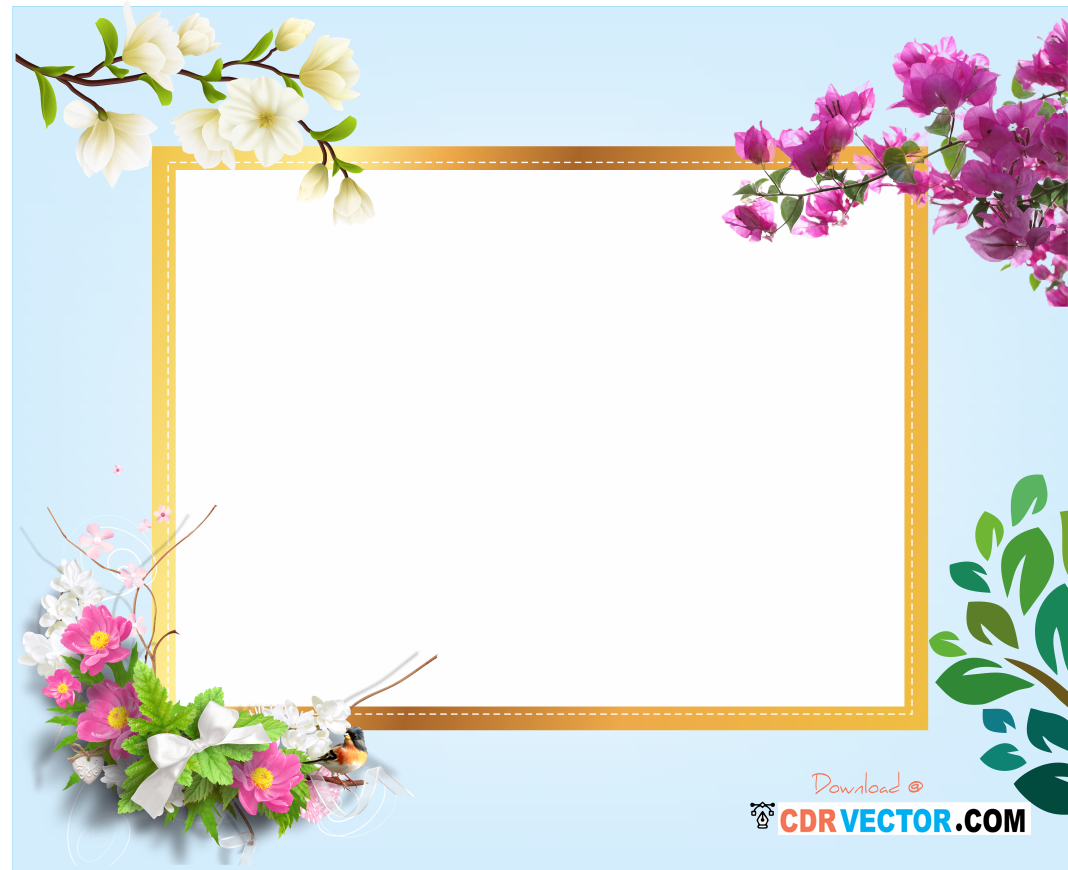 Beautiful-Frame-Flower-Photo-Vector