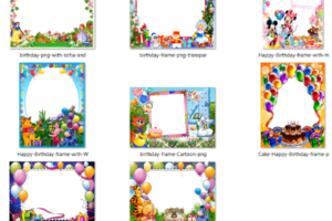 Birthday Frame PNG images free download