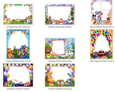 Birthday Frame PNG images free download