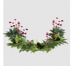 Bush-Plants-with-Flowers-PNG