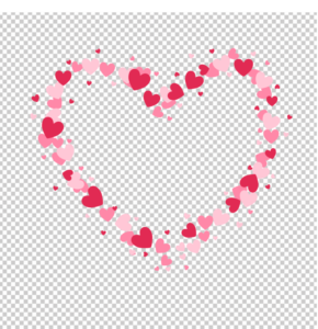 Circle-pink-heart-frame-png