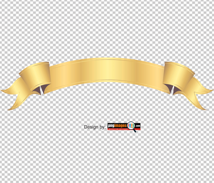 Curve-Golden-Ribbon-Clipart-PNG