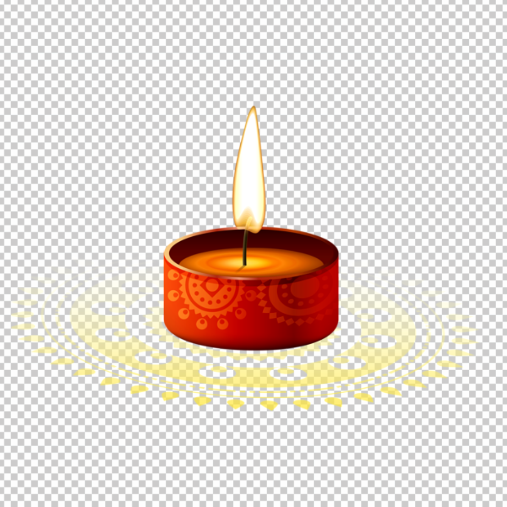 Diwali_Candle_Png_with_rangoli