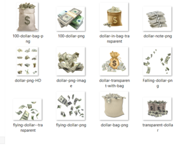 Dollar PNG Transparent images free download.