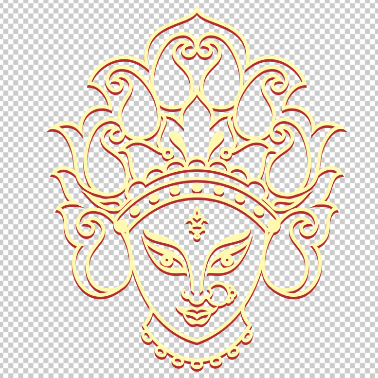 Durga-Maa-Clipart-Vector-free