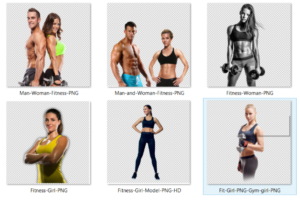 Fitness Woman PNG | Fitness Girl PNG