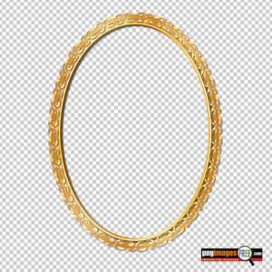 Gold-Oval-Photo-HD-Frame-PNG