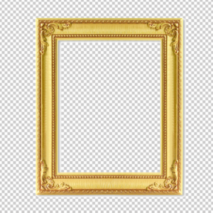 Golden-Square-Frame-PNG