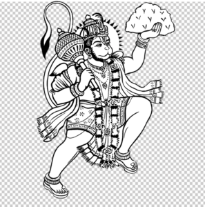 Hanuman-Clipart-Black-and-White