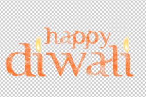 Happy Diwali PNG Text Design free download