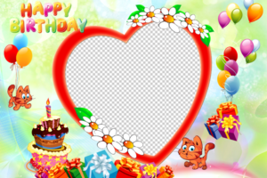 Transparent PNG Decorative Birthday Frame