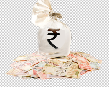 Indian Rupees PNG with Bag Rupee Symbol
