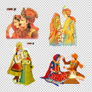 Indian-Wedding-Couple-Cartoon-PNG