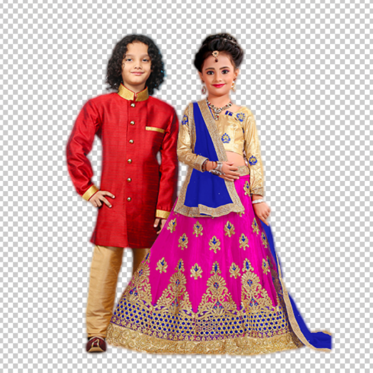 Indian-kids-png-in-weadding-wear