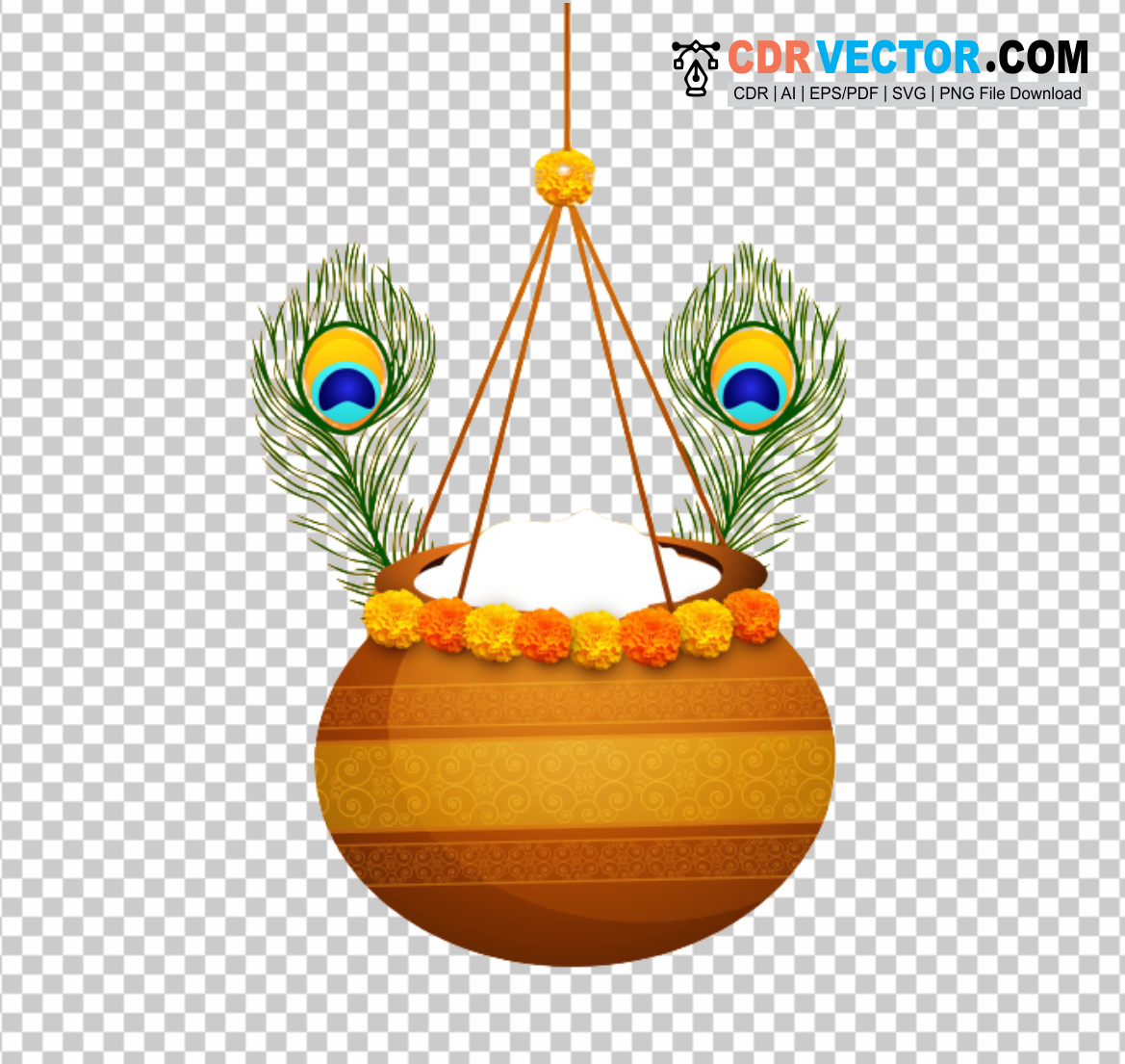 Krishna Janmashtami Dahi Handi PNG - PNG Images for Designer FREE