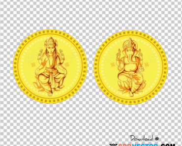 Lakshmi Gold Coin PNG