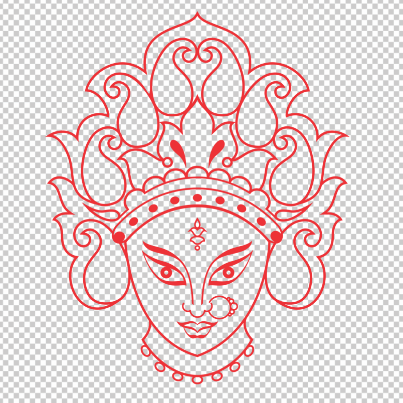 Maa-Durga-Vector-Clipart-png