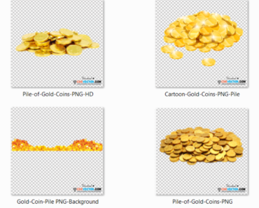 Pile of Gold Coins PNG