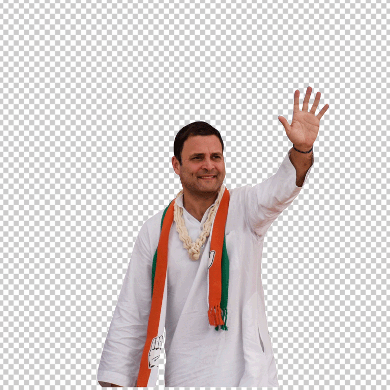Rahul-Gandhi-PNG-Congress-Hand-Wave