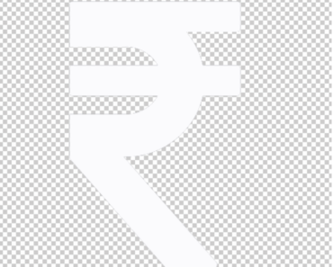 Rupee Symbol PNG White
