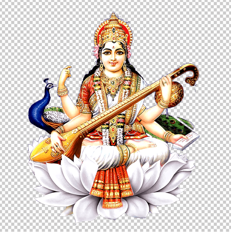 Saraswati-Mata-PNG-HD