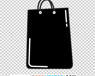 Shopping Bag Clipart Black and White