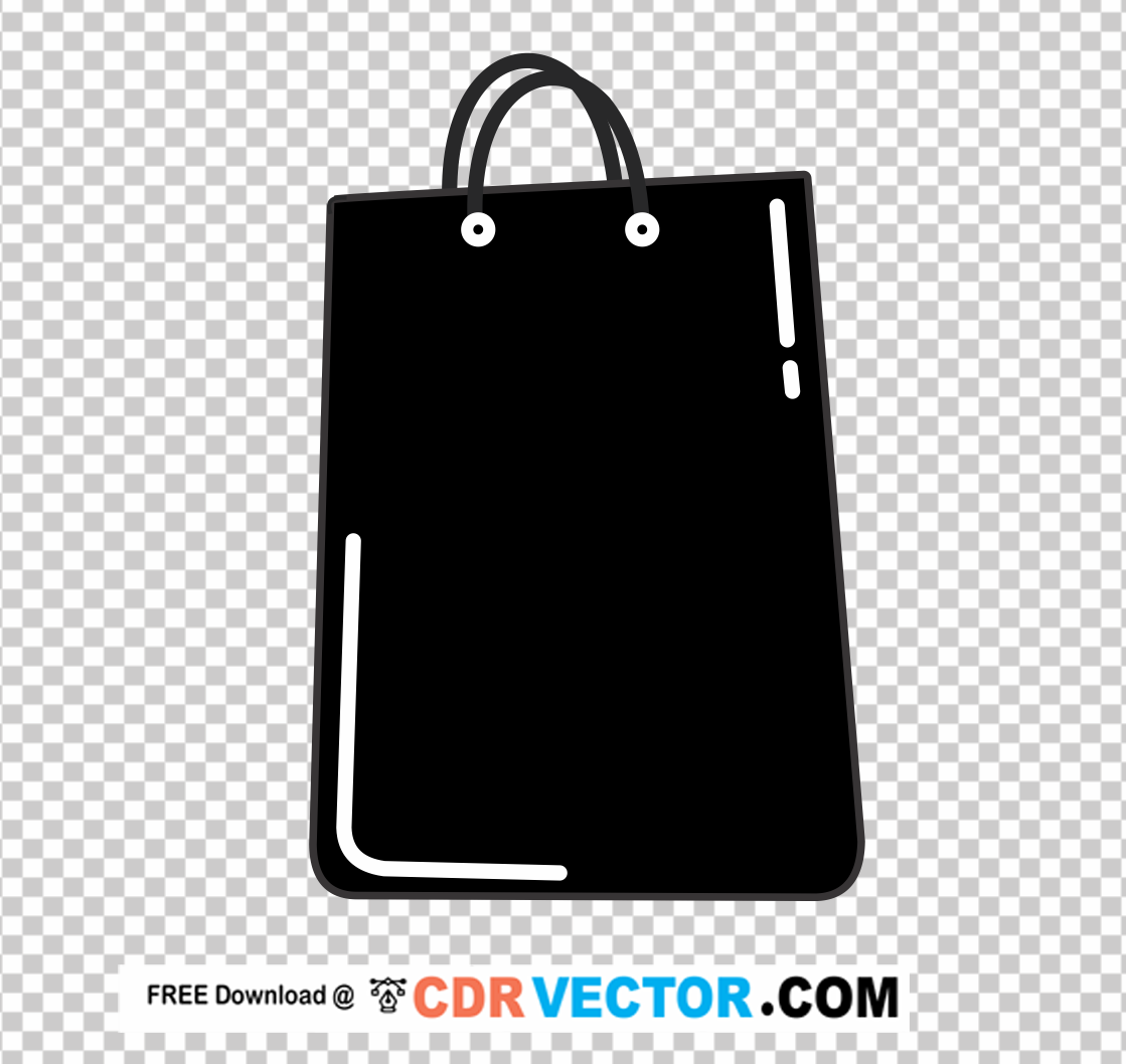 Shopping-Bag-Clipart-Black-and-White