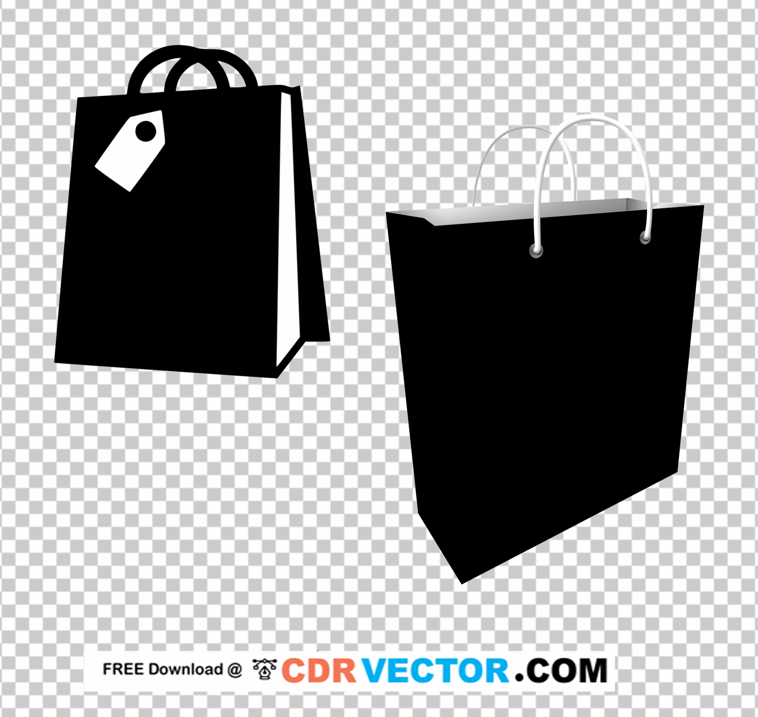 Shopping-Bags-Clipart-Black-and-White