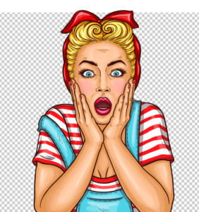 Surprised-girl-housewife-Clipart-png