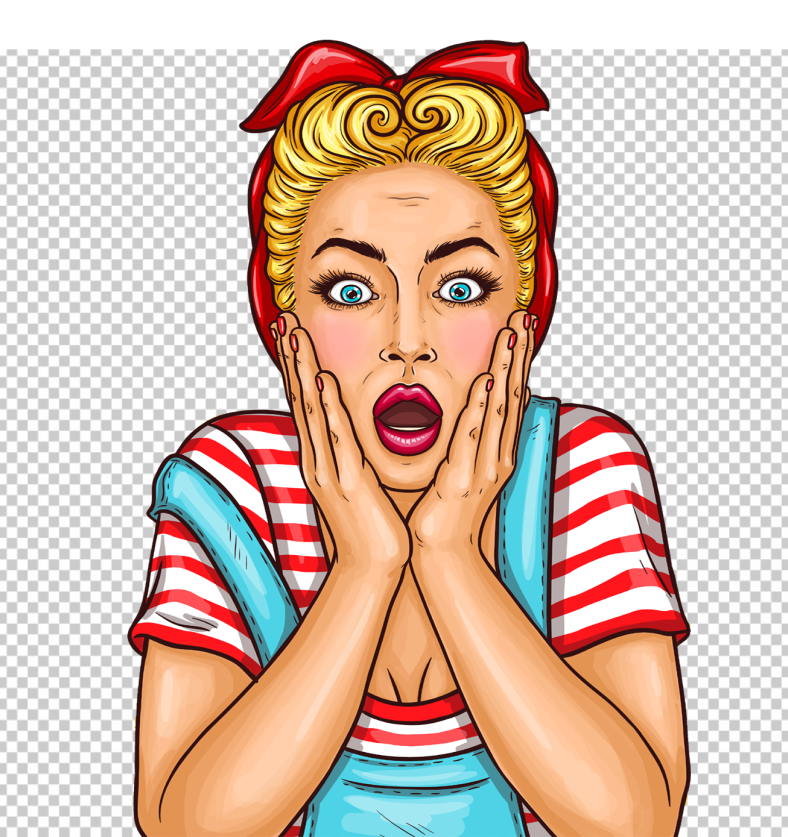 Surprised-girl-housewife-Clipart-png