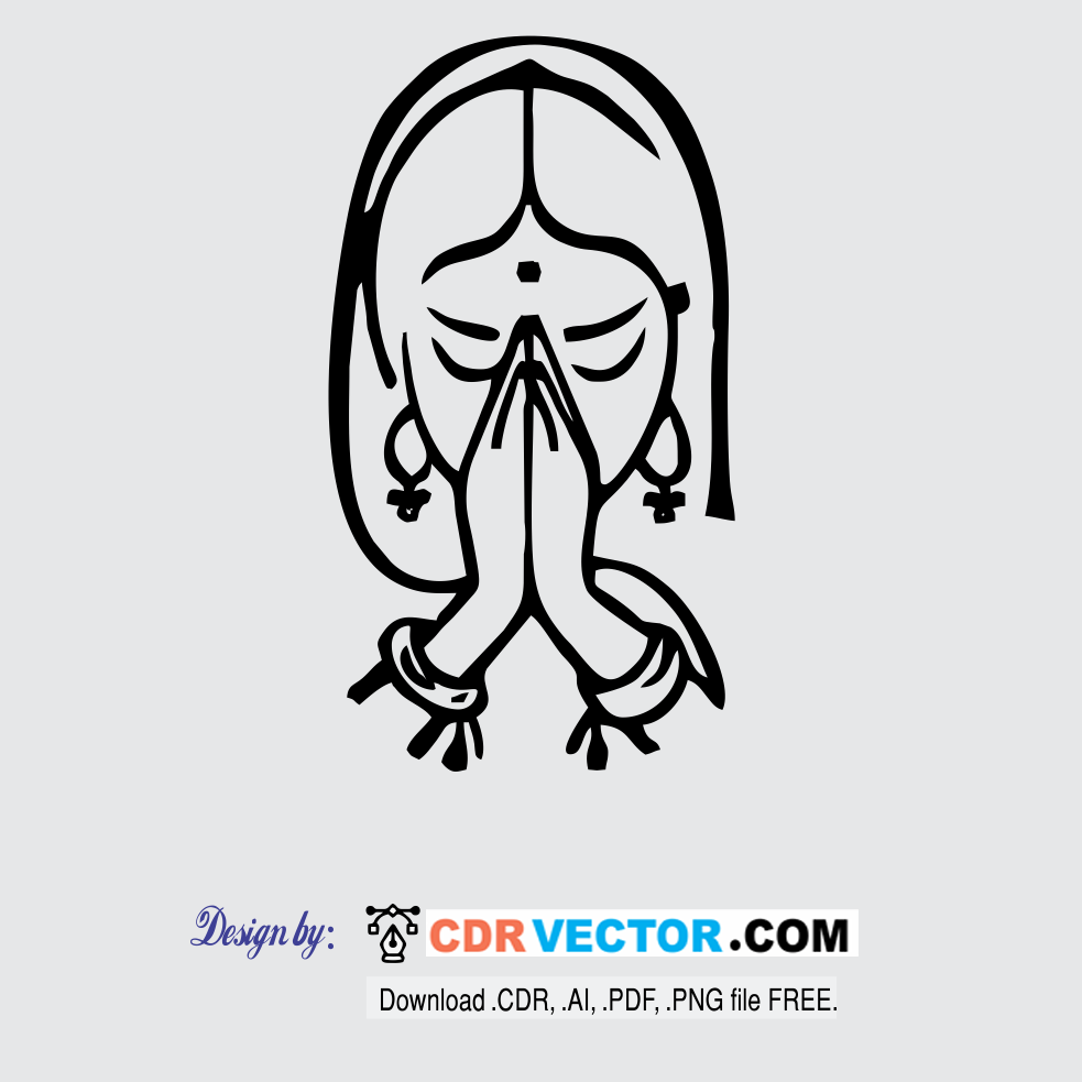 Welcome-Girl-Clipart-Vector-cdr-pdf