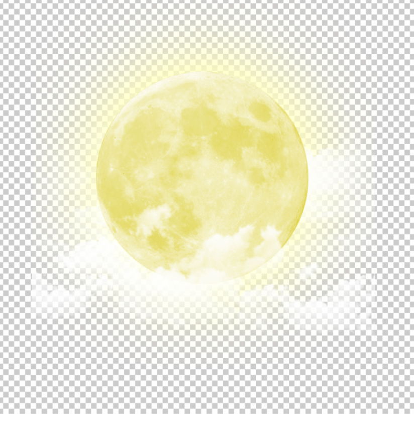 Yellow-Moon-with-cloud-png