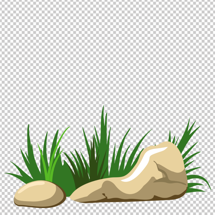 grass-with-stone-Clipart-png