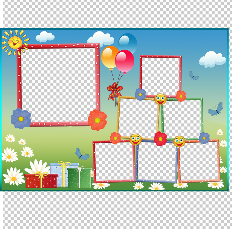 kid-birthday-collage-frame-png